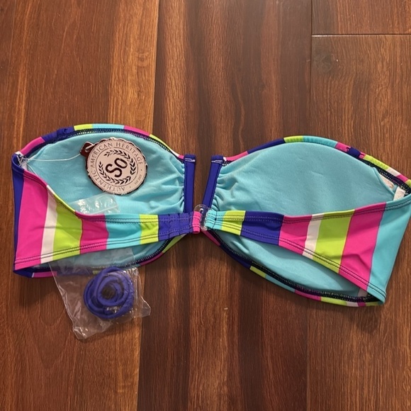 SO Multicolored swimwear Bikini Top Size XL - Picture 2 of 4